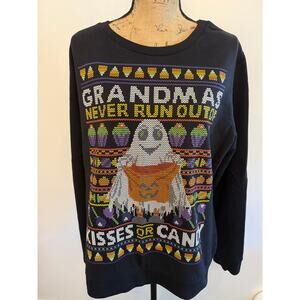 Grandma Never Runs Out of Kisses or Candy Sweater Size XL
